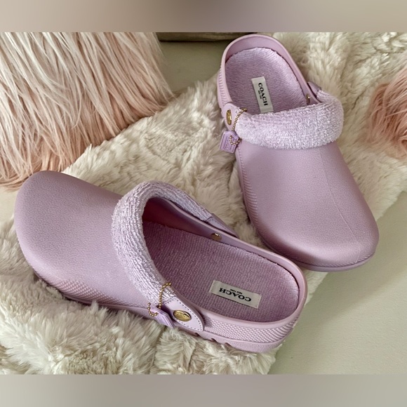 NEW Coach Lola Light Violet Purple Clogs Size 11B - Picture 4 of 16